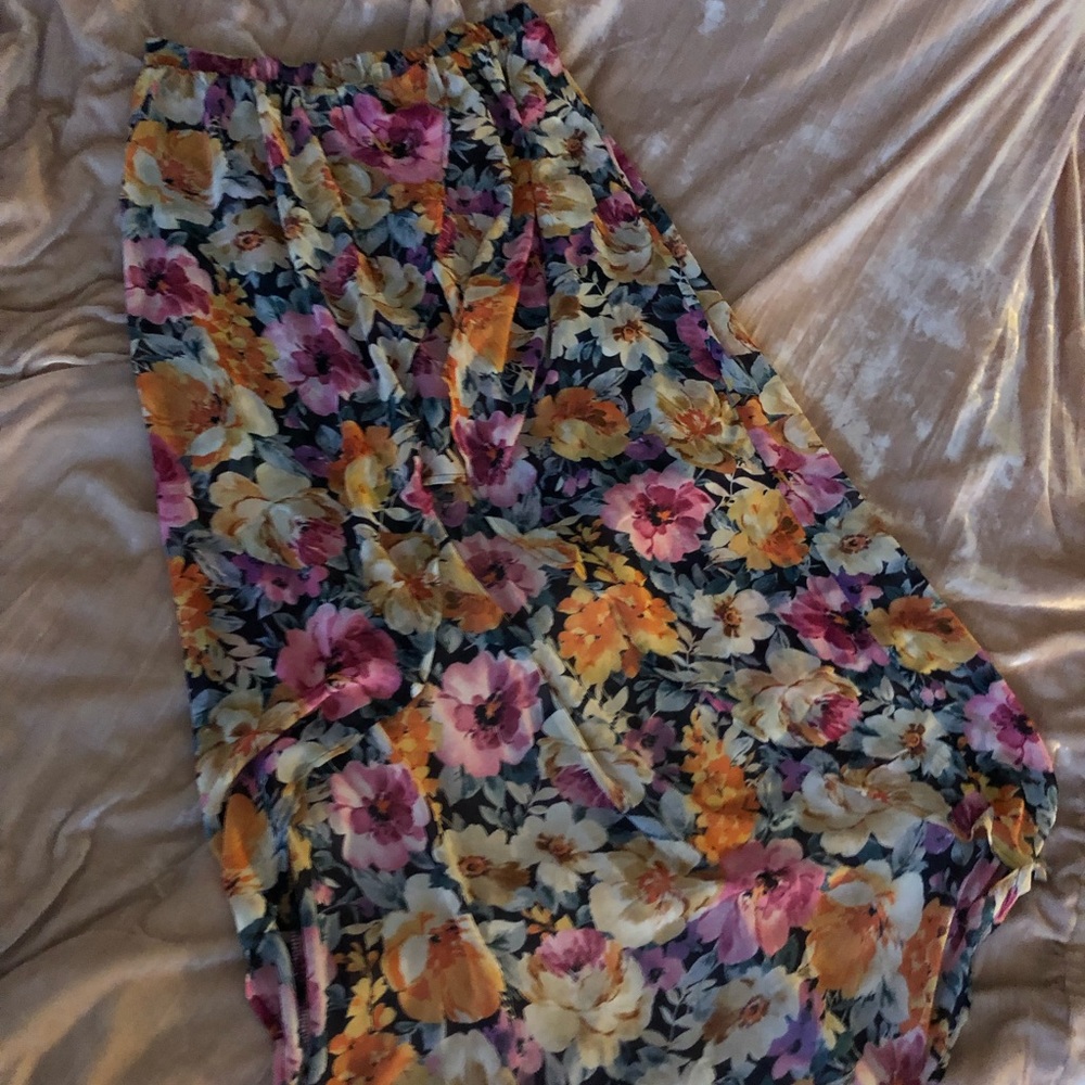 Forever21 Floral High Low Dress Medium